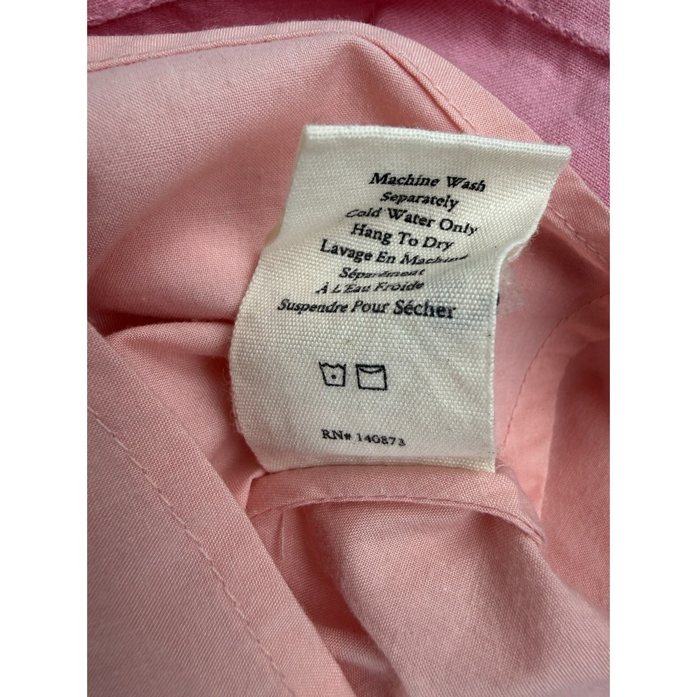 LoveShackFancy Pera Pink MIni Dress Women's Size 0 Colorblock Patchwork *READ* - Picture 5 of 10